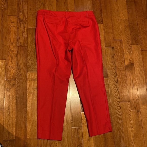 Cleo Everybody  poppy Red ankle pants Sz 14 - Picture 6 of 14